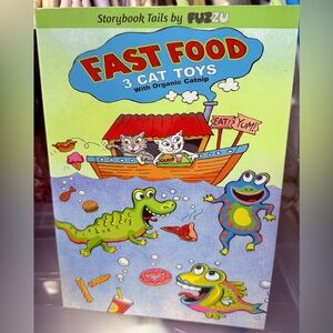 Storybook tales by fuzzu organic catnip detachable toys pet cat kitten lover